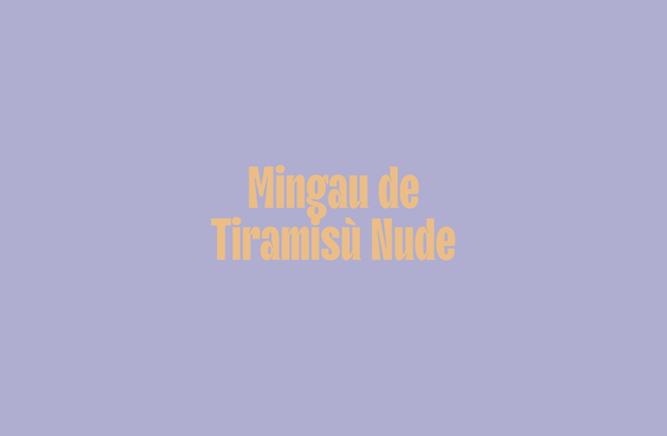 Mingau de Tiramisù Nude