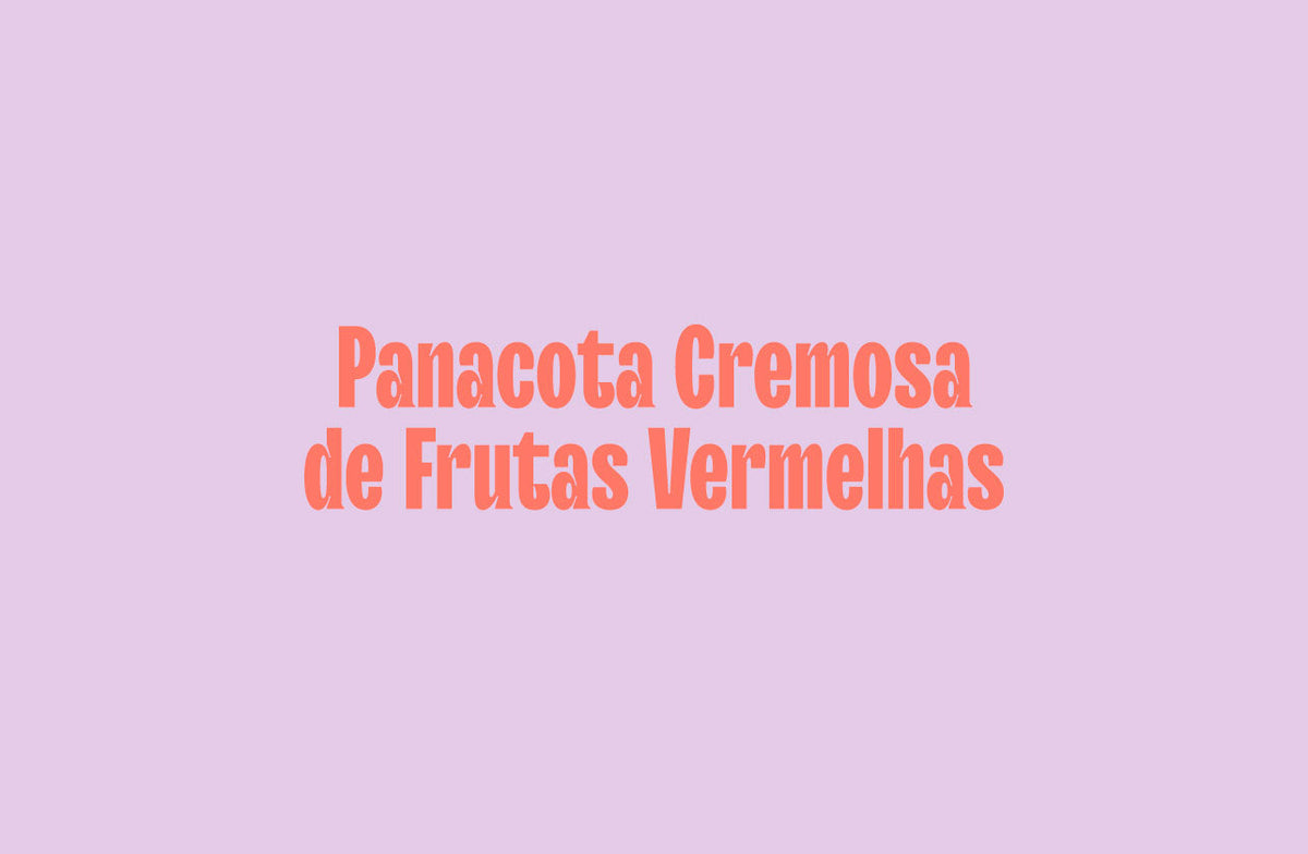 Panacota Cremosa de Frutas Vermelhas Nude
