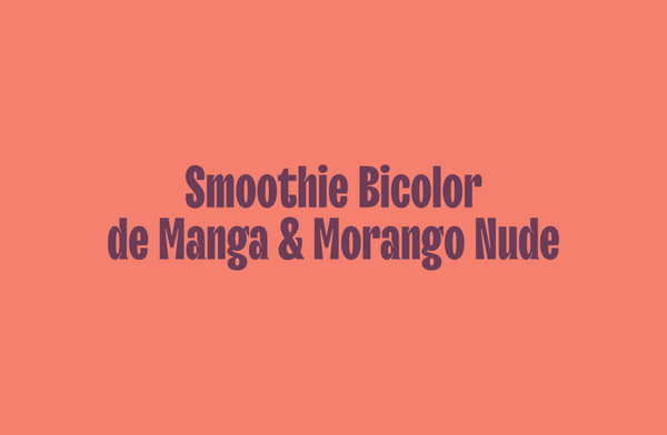 Smoothie Bicolor de Manga e Morango Nude