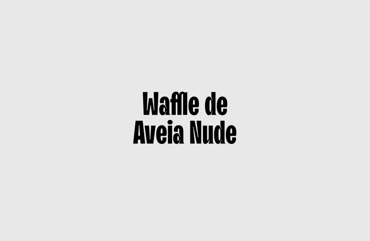 Waffle de Aveia Nude