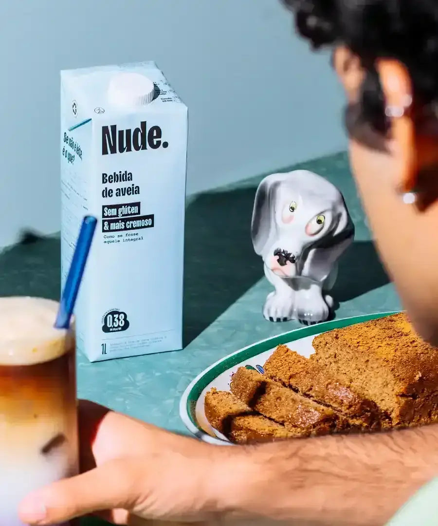 Texto descritivo do Leite de Aveia Nude Cremoso – produto de textura encorpada lançado em 2025, ideal para receitas