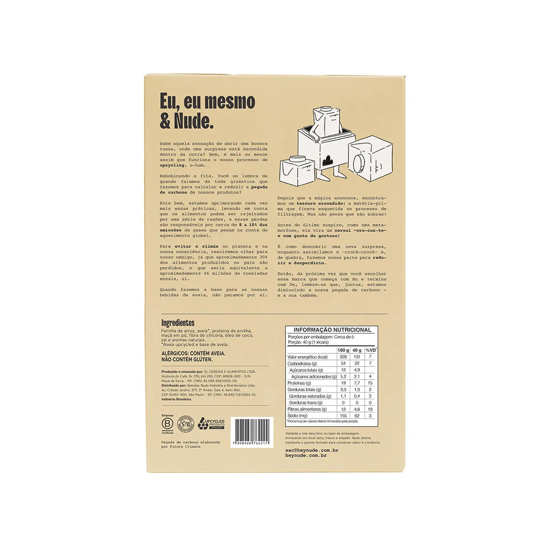 Cereal de avena con vainilla Nude 180 g