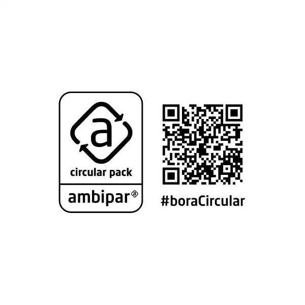 Logotipo Circular Pack – selo que certifica a logística reversa de embalagens da Nude, compensando 100% das embalagens colocadas no mercado
